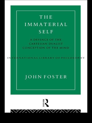 cover image of The Immaterial Self